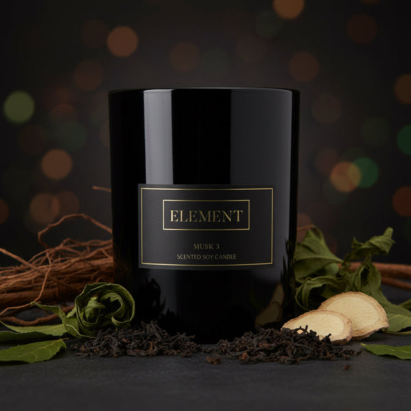 Musk 3 - Scented Soy Candles with notes of Black Tea, Vetiver, Woods