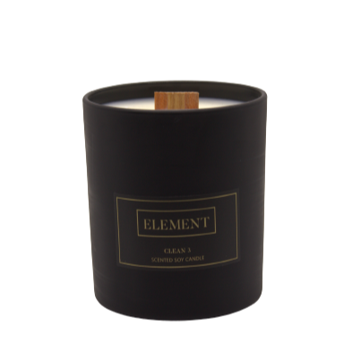 Clean 3 - Scented Soy Candle with notes of Bergamot, Lavender, Cedar